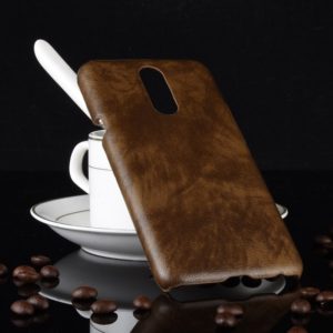 Shockproof Litchi Texture PC + PU Case for LG K40 (Brown) (OEM)