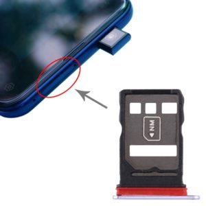 SIM Card Tray + NM Card Tray for Huawei Mate 30 (Light Purple) (OEM)