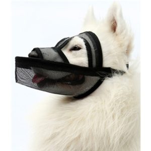 Small And Medium-sized Long-mouth Dog Mouth Cover Teddy Dog Mask, Size:S(Black) (OEM)