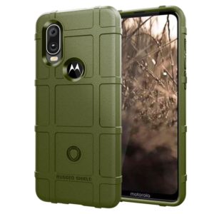 Full Coverage Shockproof TPU Case for Motorola P40 / Moto One Vision(Army Green) (OEM)