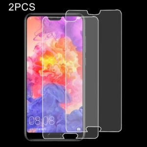 2 PCS for Huawei P20 Pro 0.26mm 9H Surface Hardness 2.5D Explosion-proof Tempered Glass Screen Film (OEM)