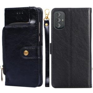 For Motorola Moto G Power 2022 Zipper Bag Leather Phone Case(Black) (OEM)
