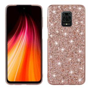 For Xiaomi Redmi Note 9 Pro Glitter Powder Shockproof TPU Protective Case(Rose Gold) (OEM)