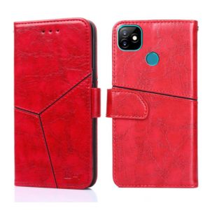 For IItel Vision 1 Geometric Stitching Horizontal Flip Leather Phone Case(Red) (OEM)