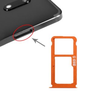 SIM Card Tray + SIM Card Tray / Micro SD Card Tray for Nokia 7 Plus TA-1062 (Orange) (OEM)