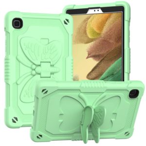 Pure Color PC + Silicone Anti-drop Protective Case with Butterfly Shape Holder & Pen Slot For Samsung Galaxy Tab A7 Lite 8.7 SM-T220 / SM-T225(Fresh Green) (OEM)