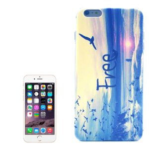 Free Pattern Transparent Frame TPU Protective Case for iPhone 6 Plus & 6S Plus (OEM)