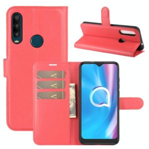 For Alcatel 1SE 2020 Litchi Texture Horizontal Flip Protective Case with Holder & Card Slots & Wallet(Red) (OEM)