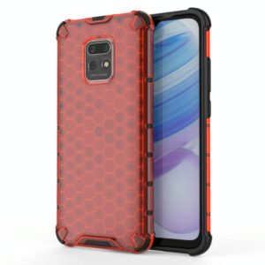 For Xiaomi Redmi 10X 5G Shockproof Honeycomb PC + TPU Protective Case(Red) (OEM)