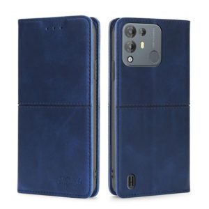 For Blackview A55 Pro Cow Texture Magnetic Horizontal Flip Leather Phone Case(Blue) (OEM)