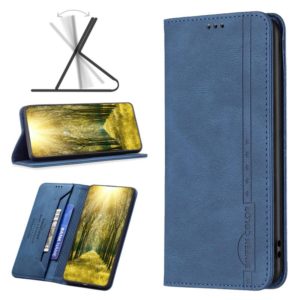 For Infinix Note 11 Magnetic RFID Anti-Theft Leather Phone Case(Blue) (OEM)