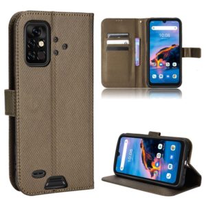 For UMIDIGI Bison Pro Diamond Texture Leather Phone Case(Brown) (OEM)
