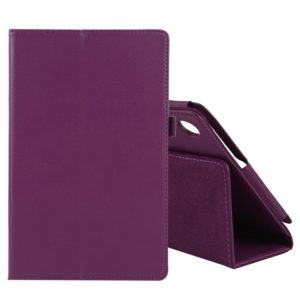 For Lenovo Tab M10 HD Litchi Texture Solid Color Horizontal Flip Leather Case with Holder & Pen Slot(Purple) (OEM)