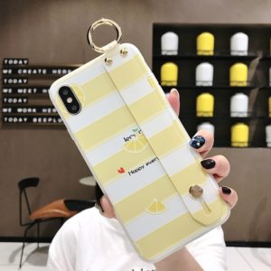 Lemon Pattern Wrist Strap TPU Case for Galaxy S9 Plus(Lemon Pattern model B) (OEM)