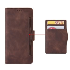 Wallet Style Skin Feel Calf Pattern Leather Case For Samsung Galaxy Note10+ / Note10+ 5G ,with Separate Card Slot(Brown) (OEM)