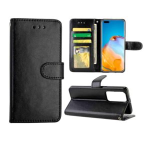 For Huawei P40 Pro Crazy Horse Texture Leather Horizontal Flip Protective Case with Holder & Card Slots & Wallet & Photo Frame(black) (OEM)
