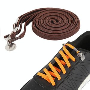 1 Pair Sports Casual Color Stretch Free Shoe Lace(Brown) (OEM)