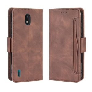 For Nokia 1.3 Wallet Style Skin Feel Calf Pattern Leather Case ，with Separate Card Slot(Brown) (OEM)