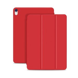 Horizontal Flip Ultra-thin Double-sided Clip Magnetic PU Leather Case for iPad Pro 11 inch (2018) / iPad Air (2020) 10.9, with Three-folding Holder & Sleep / Wake-up Function(Red) (OEM)