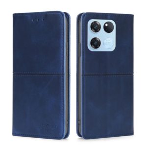 For OnePlus Ace Racing Cow Texture Magnetic Horizontal Flip Leather Phone Case(Blue) (OEM)