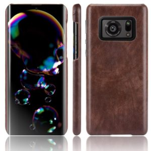 For Sharp Aquos R6 SH-51B Shockproof Litchi Texture PC + PU Case(Brown) (OEM)