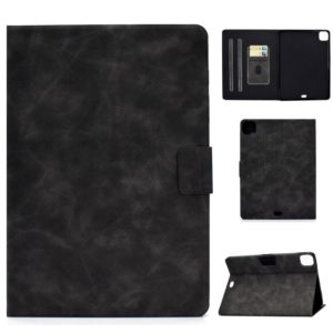 For iPad Air 2020 10.9 Cowhide Texture Horizontal Flip Leather Case with Holder & Card Slots & Sleep / Wake-up(Grey) (OEM)