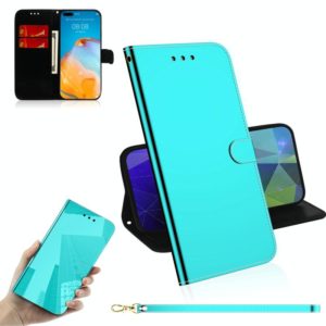 For Huawei P40 Pro Imitated Mirror Surface Horizontal Flip Leather Case with Holder & Card Slots & Wallet & Lanyard(Mint Green) (OEM)