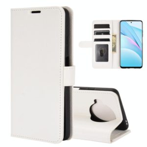 For Xiaomi Mi 10T Lite R64 Texture Single Horizontal Flip Protective Case with Holder & Card Slots & Wallet& Photo Frame(White) (OEM)