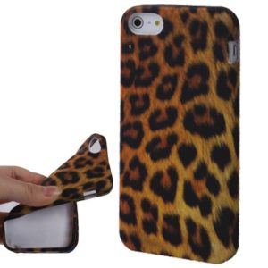 Yellow Leopard Series TPU case for iPhone 5 & 5s & SE & SE (OEM)