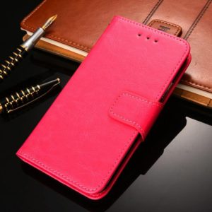 For ZTE Blade V30 Crystal Texture Leather Phone Case(Rose Red) (OEM)