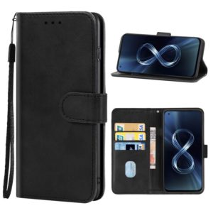 Leather Phone Case For Asus Zenfone 8Z(Black) (OEM)