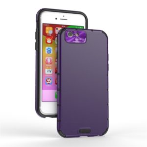 For iPhone 6 / 6s Shockproof Grain PC + TPU Case(Purple) (OEM)