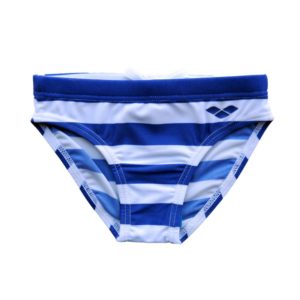 Arena Boy Swimwear Stripes Kids Brief, Χρώμα Μπλε