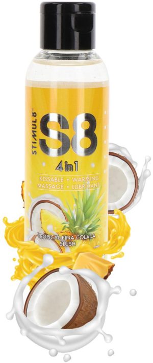 4-in-1 Θερμαντικό Λιπαντικό Dessert Kissable Lubricant Pineapple 125ml - Stimul8