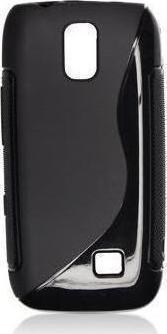 Θήκη TPU Gel S-Line για Nokia Asha 308 / 309 Μαύρο (ΟΕΜ)