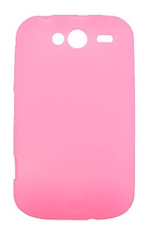 Θήκη Σιλικόνης για HTC Wildfire S Ρόζ (ΟΕΜ)