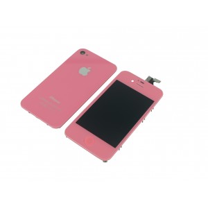 iPhone 4S Ροζ Full Kit LCD + Touch Screen + Frame Assembly + Home Button & Back Cover
