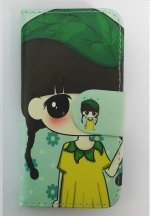 Θήκη Universal Flip Book Small για Κινητά Τηλέφωνα Από 4 εως 4.8 Gel Girl With Flower (OEM)