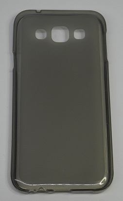 Samsung Galaxy E5 (SM-E500) - Θήκη TPU GEl Διαφανής Γκρί (OEM)