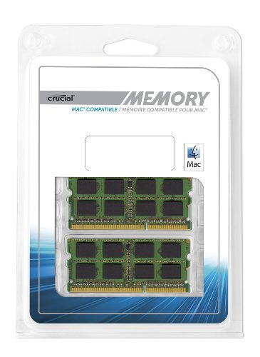 Crucial 16GB kit (8GBx2) PC3-12800 Unbuffered NON-ECC 1.35V 1024Meg x 64 CT2C8G3S160BMCEU DDR3 SODIMM 1600MHz for Apple Macbook Pro s 2012, iMac s 2012 and Mac mini s 2011 / 2012