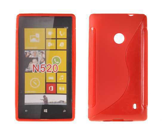 Nokia Lumia 520/525 Κοκκινο Silicone Case N520 SCSLP OEM