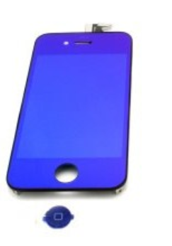 iPhone 4S Μεταλλικό Μπλέ Full Kit LCD + Touch Screen + Frame Assembly + Home Button