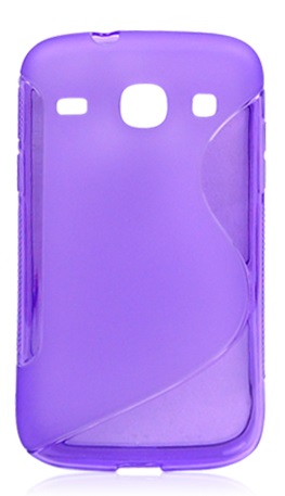 Samsung Galaxy Core i8260 / Core Duos i8262 S Line TPU Gel Case Purple I8260GCSLT OEM