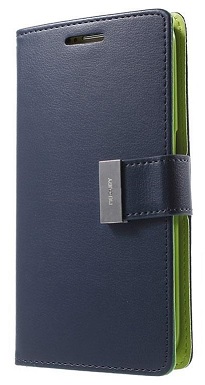 Samsung Galaxy Note Edge N915F - Θήκη Flip Rich Diary Goospery Μπλε-Πράσινο (Goospery)