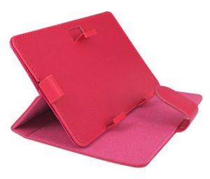 Folding Leather Case Cover for 7 Android Tablet Deep Pink