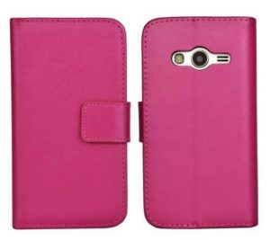Samsung Galaxy Ace 4 - Δερμάτινη Θήκη Πορτοφόλι Ροζ (OEM)