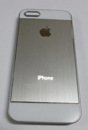 iPhone 5 / 5S Σκληρή Θήκη Πίσω Κάλυμμα Μετλλική Ασημί IP5HCBCMS OEM