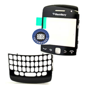 Genuine Blackberry 9360 Curve Lens/Window + Top Frame Assembly - 32098-002-R2-v1