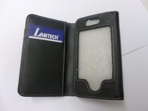 Lamtech Μαύρη Πλαϊνή Δερμάτινη Θήκη για iPhone 4/4S LAM050172