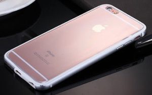 Apple iPhone 6 4.7 - Μεταλλική Θήκη Με Πίσω Διαφανές Πλαστικό Κάλυμμα Ασημί (OEM)